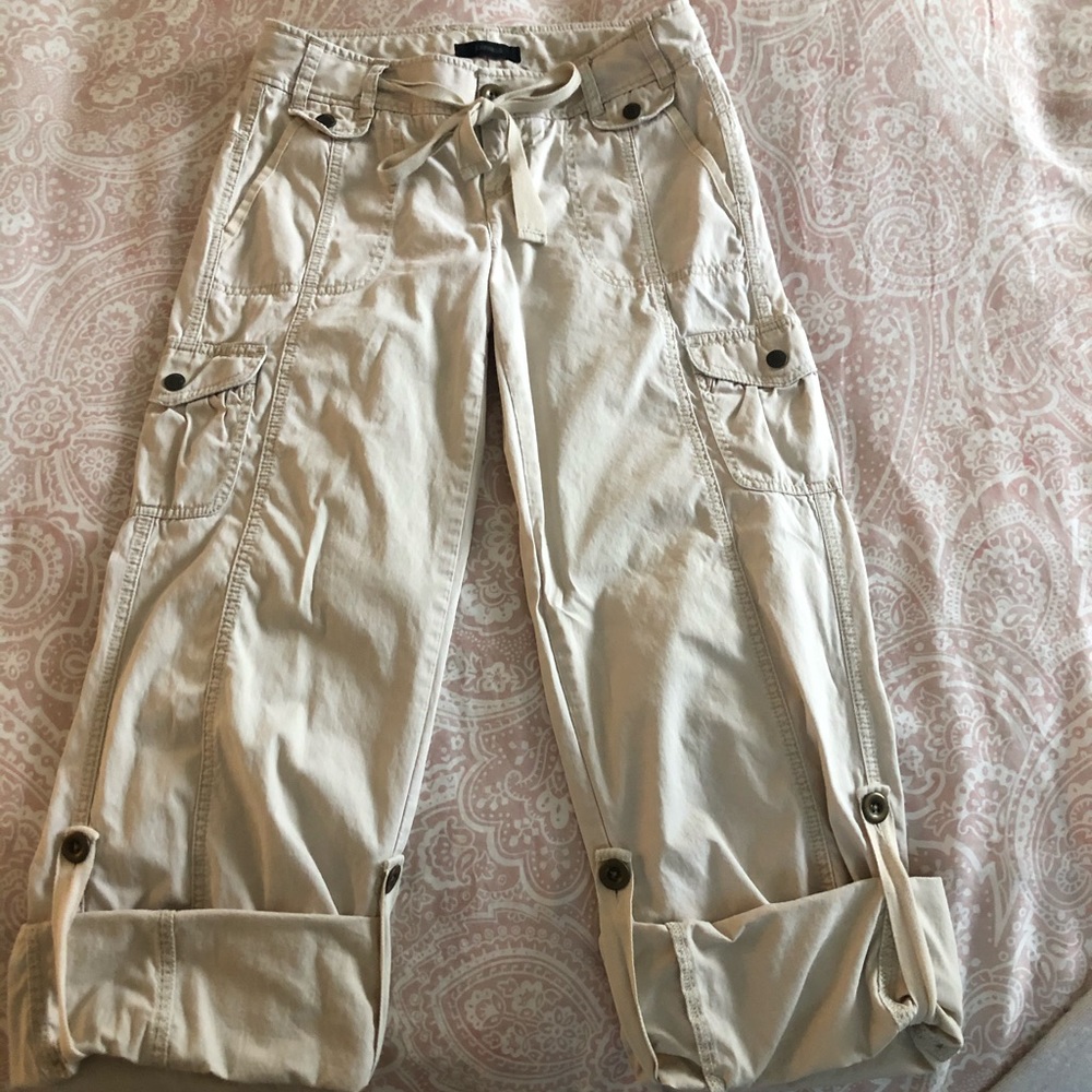 Express size 2 khaki cargo pants